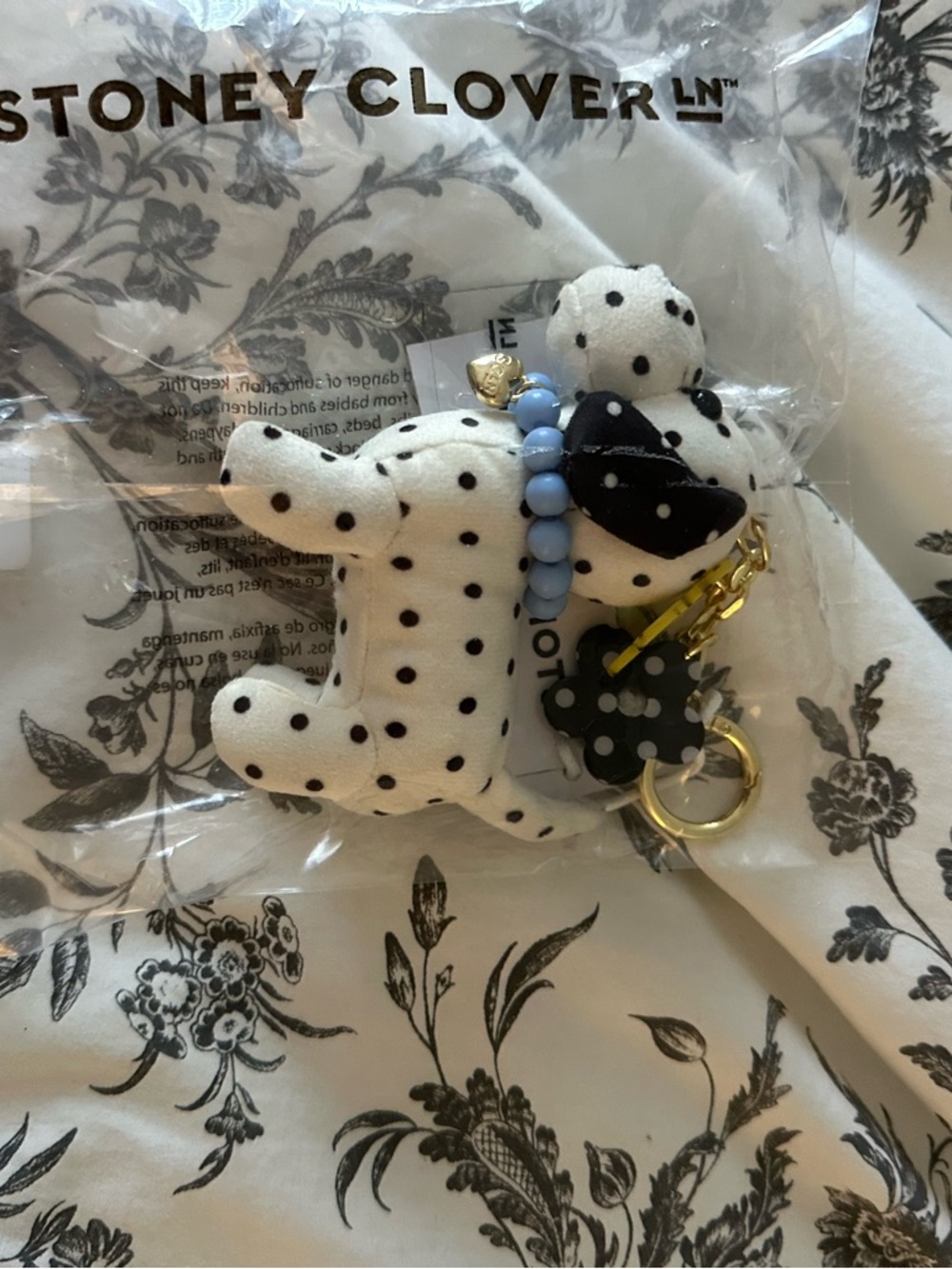 Stoney Clover Lane Dog Bag Charm NWT